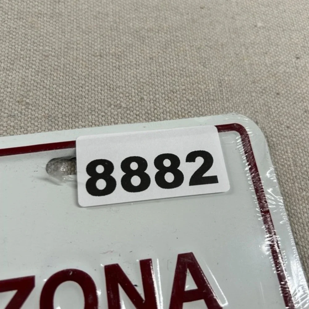 Vintage Arizona Cardinals License Plate‎ Tag Cover Aluminum 90s NFL Football